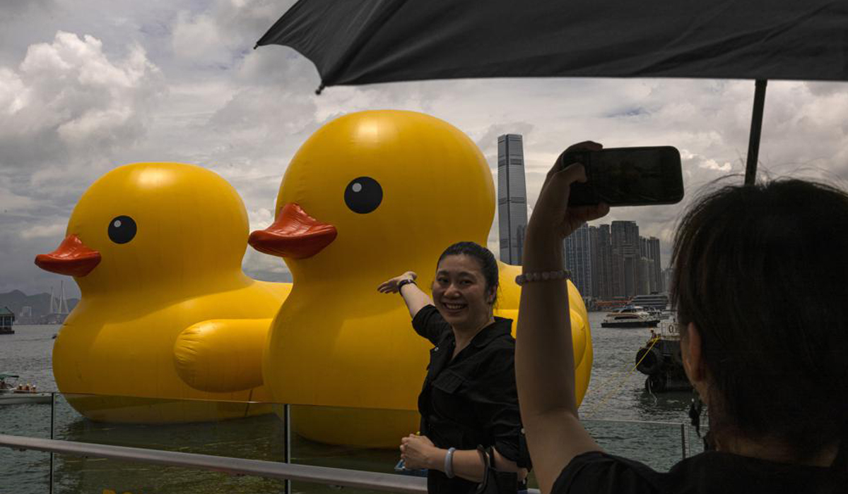 Inflatable ducks